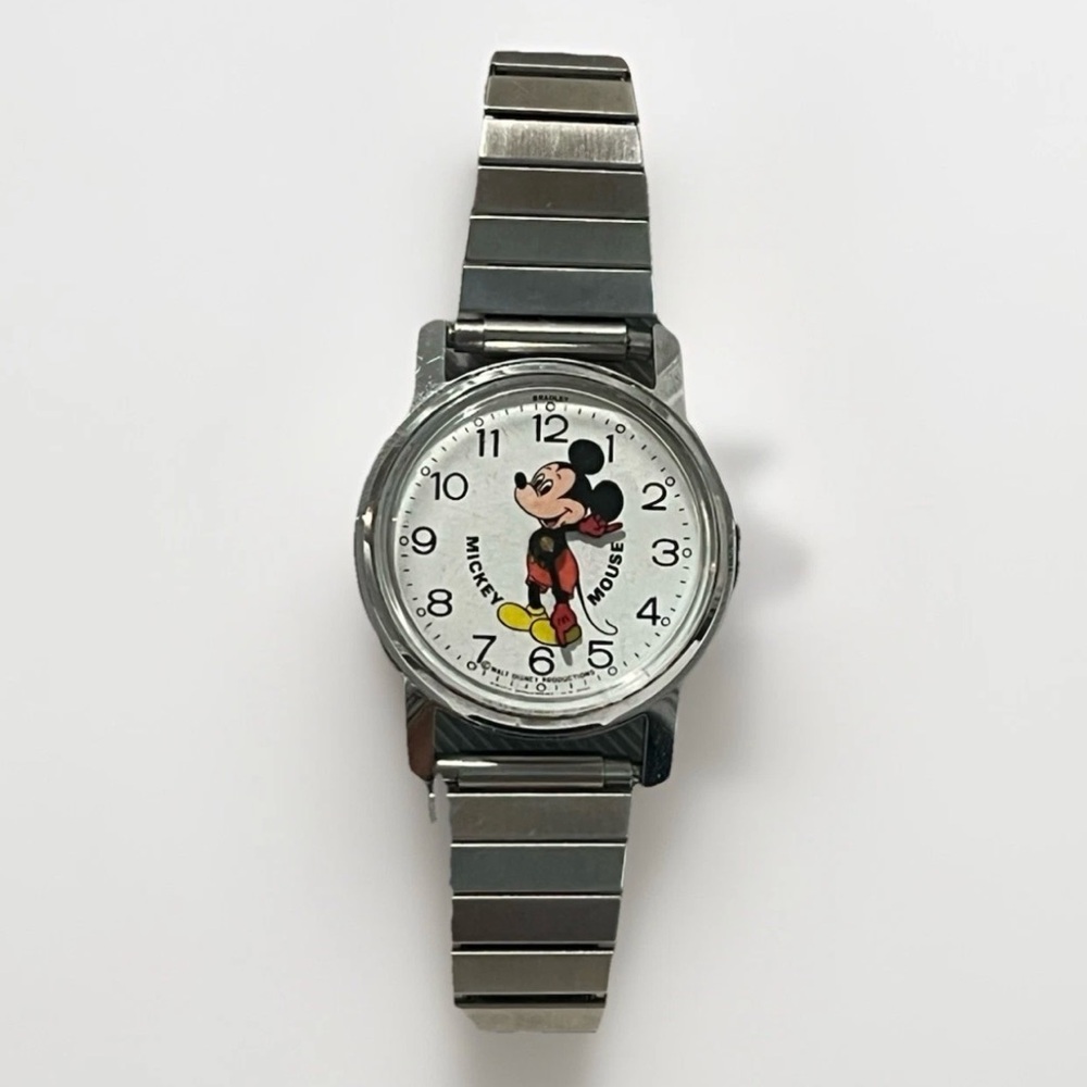 Vintage Bradley Mickey Mouse Stretch Band Watch - Picture 2 of 7